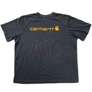 Carhartt Faded Men's Adult Sz 2XL Logo Tee Shirt T Gray Original Fit